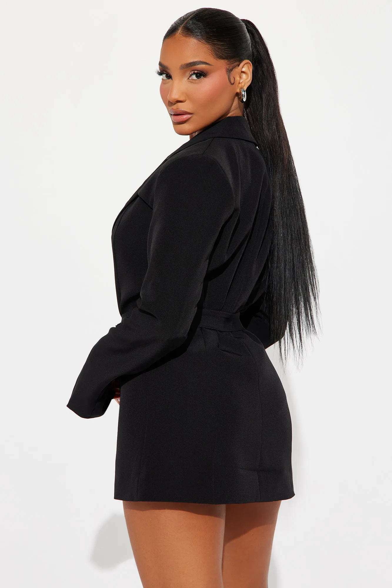 About Her Business Blazer - Black