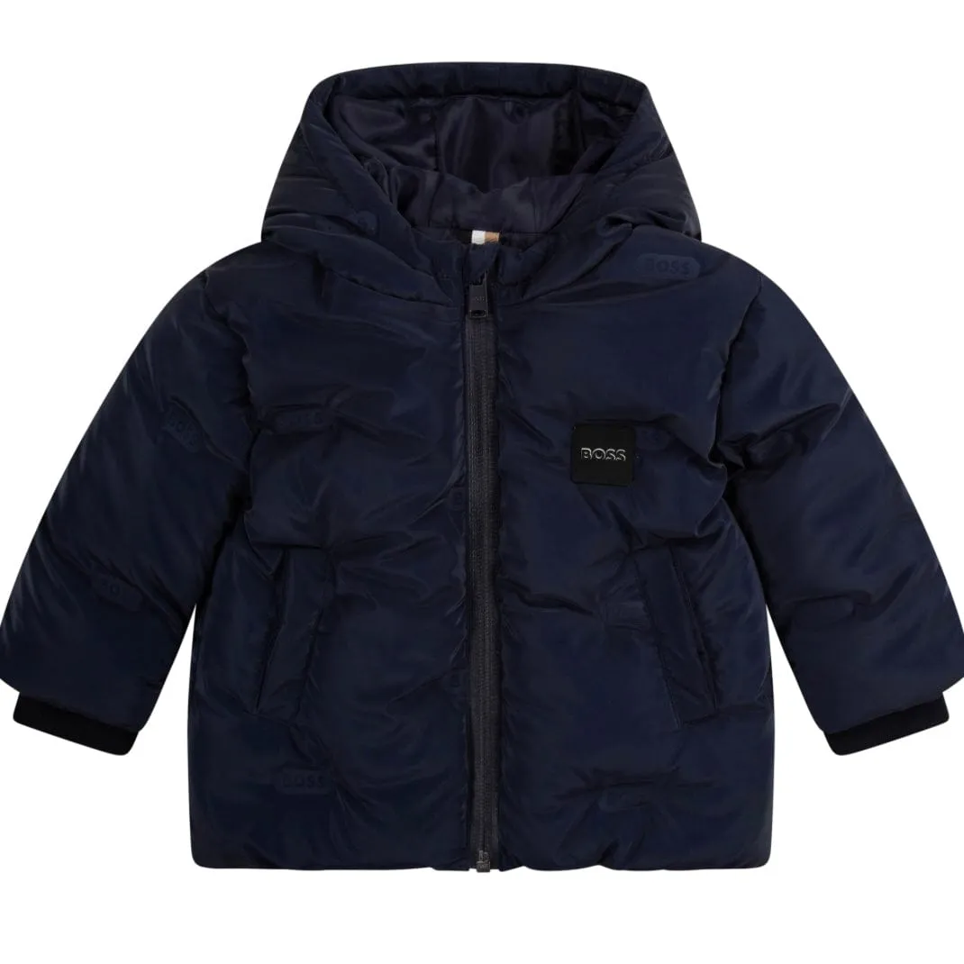 HUGO BOSS - Puffer Jacket -  Navy