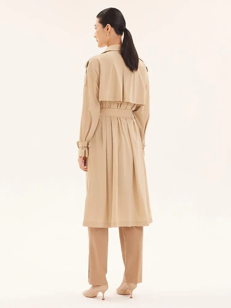 Stretchy Light Trench Coat